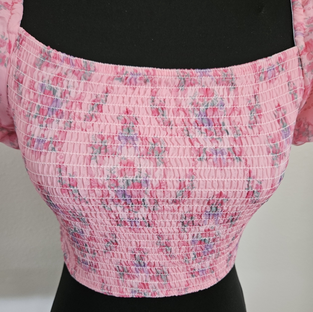 NWT Dolls Kill Sugar Thrillz Puff Sleeve Top - small - Picture 3 of 7